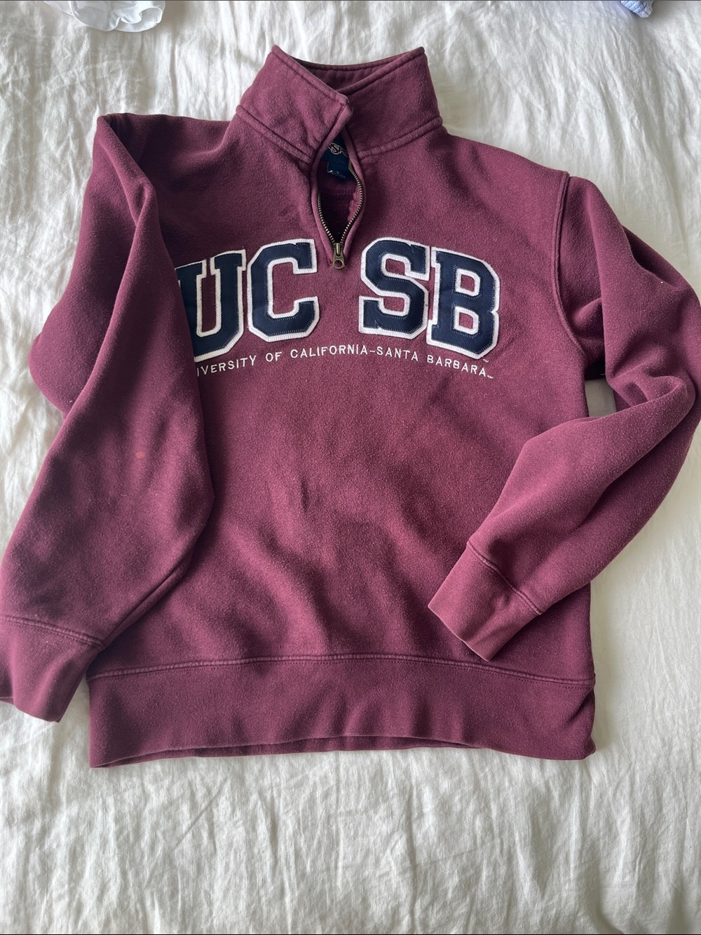 Jansport UC SB Quarter-Zip Sweatshirt - Maroon